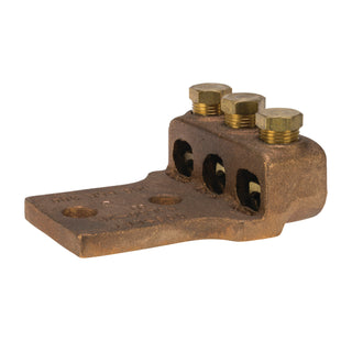 NSI TL500-3L2 Terminal Lug 500-4/0 Bronze 3 Port