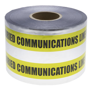 NSI ULTD-643 6 Yellow Detectable Underground Line Tape Buried Communication Line Below