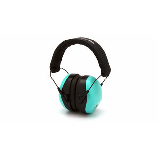 Pyramex VGPM8063C Teal - NRR 26 db Low Profile Hearing Protector - VG Clamshell