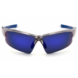 Pyramex VGSC1665T Ice Blue Mirror Lens with Clear/Blue Frame