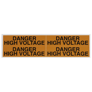 NSI VM-B-48 Voltage Marker Label Medium Danger High Voltage (4 Per Card) 4.5-In Wide X 1-In Tall