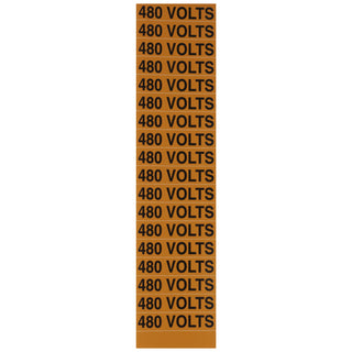 NSI VM-C-13 Voltage Marker Label Small 480 Volts (18 Per Card) 2.25-In Wide X 0.5-In Tall