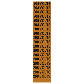 NSI VM-C-4 Voltage Marker Card 208 Volts