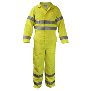 Neese VM7CA3 Modacrylic High Visibility FR Coverall (CAT 2) - Fluorescent Yellow