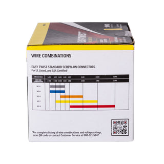 NSI WC-Y-C Standard Yellow Wire Connector with Quick-Grip Spring, 100 Carton