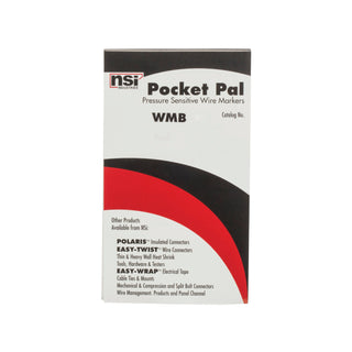 NSI WMB-14 Wire Marker Book (0-9),L1,L2,L3,T1,T2,T3