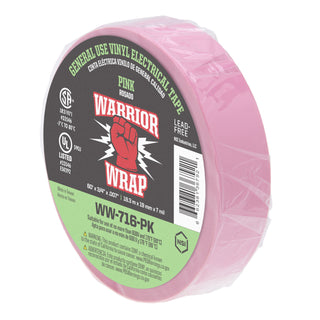 NSI WW-716-PK General Use Pink Vinyl Electrical Tape, 7mil, 60ft Long