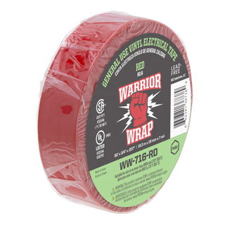 NSI WW-716-RD General Use Red Vinyl Electrical Tape, 7mil, 60ft Long