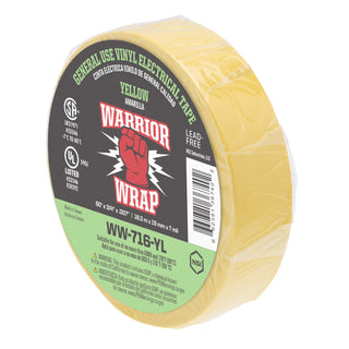 NSI WW-716-YL General Use Yellow Vinyl Electrical Tape, 7mil, 60ft Long