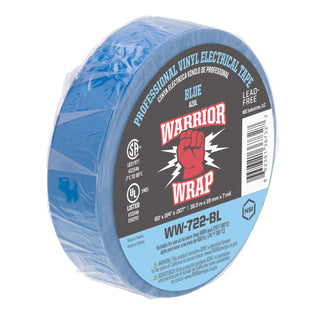 NSI WW-722-BL Professional Blue Vinyl Electrical Tape, 7mil, 60ft Long