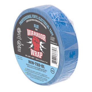 NSI WW-722-BL Professional Blue Vinyl Electrical Tape, 7mil, 60ft Long