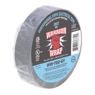 NSI WW-722-GY Professional Grey Vinyl Electrical Tape, 7mil, 60ft Long