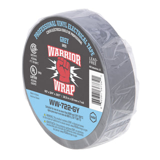 NSI WW-722-GY Professional Grey Vinyl Electrical Tape, 7mil, 60ft Long