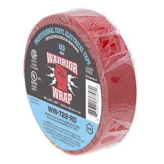 NSI WW-722-RD Professional Red Vinyl Electrical Tape, 7mil, 60ft Long