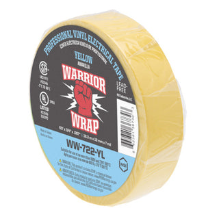 NSI WW-722-YL Professional Yellow Vinyl Electrical Tape, 7mil, 60ft Long