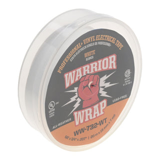 NSI WW-732-WT Professional Plus White Vinyl Electrical Tape, 7mil, 66ft Long