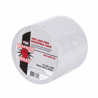 NSI WW-ARC-30 Gray Fire-Retardant Arc Proofing Tape, 30mil, 3in Wide, 20ft Long