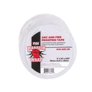 NSI WW-ARC-30 Gray Fire-Retardant Arc Proofing Tape, 30mil, 3in Wide, 20ft Long