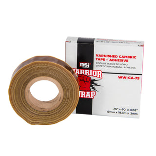 NSI WW-CA-75 Beige Cotton Cambric Adhesive Tape, 7mil, .75in Wide, 60ft Long