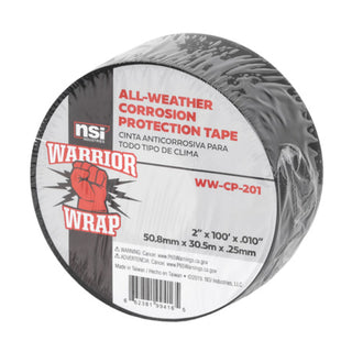 NSI WW-CP-201 Black All-Weather Corrosion Protection Tape, 2in Wide, 100ft Long