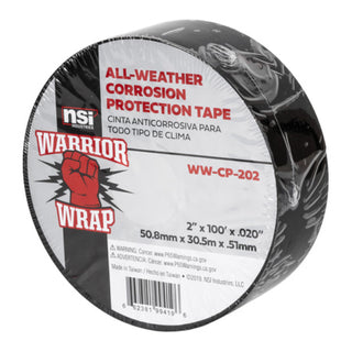 NSI WW-CP-202 Black All-Weather Corrosion Protection Tape, 2in Wide, 100ft Long