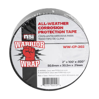 NSI WW-CP-202 Black All-Weather Corrosion Protection Tape, 2in Wide, 100ft Long