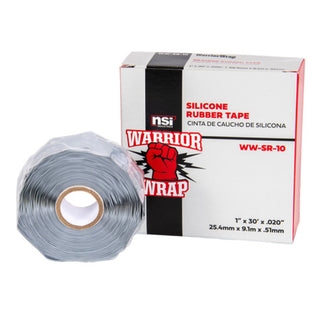 NSI WW-SR-10 Gray Silicone Rubber High-Voltage Splicing Tape, 1in x 30ft