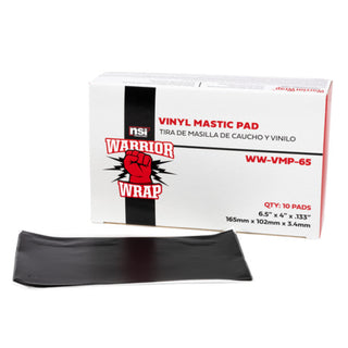 NSI WW-VMP-65 Black Insulating Vinyl Mastic Pad, 6.5in x 4in, .133in Thick