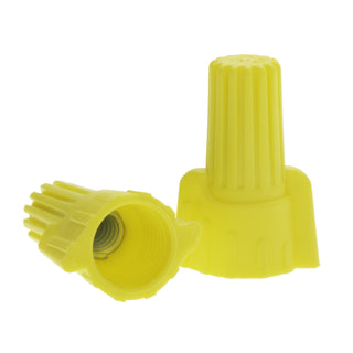 NSI WWC-Y-J1 Yellow Winged Wire Connector with Quick-Grip Spring, 500 Jar