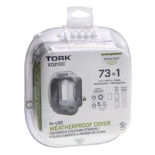 NSI XD210C TORK Turtle Extra-Duty In-Use Weatherproof Outlet Cover, Dual Gang 2.75 Inch