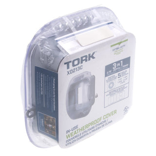 NSI XD213C TORK Turtle Extra-Duty In-Use Weatherproof Outlet Cover, Dual Gang 2.75 Inch