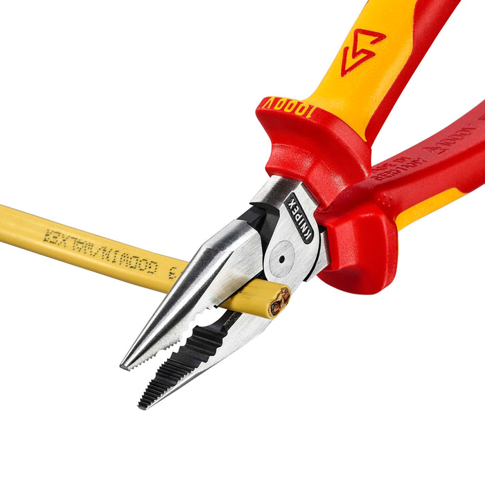 Knipex 08 28 185 US 7 1/4" Needle-Nose Combination Pliers-1000V Insulated
