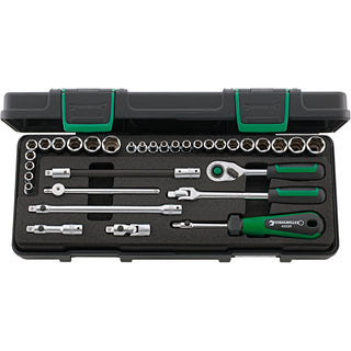 Stahlwille 96010107 40MA/25/8QR Socket Set, 1/4" Drive, Metric/SAE