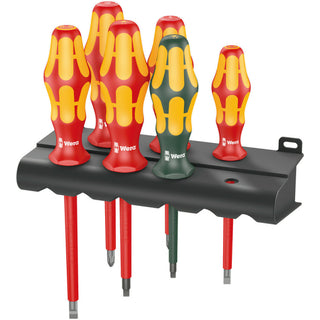 Wera 160 i/168 i/6 Rack Screwdriver set Kraftform Plus Series 100, and rack, 6 pieces