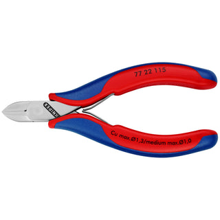 Knipex 77 22 115 4 1/2" Electronics Diagonal Cutters