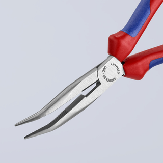 Knipex 26 22 200 SBA KnipeXtend Long Nose 40° Angled Pliers with Cutter, 8"