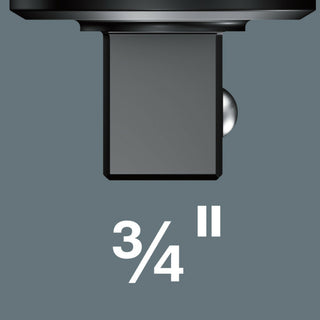 Wera 7782 E Ratchet insert, reversible, 14x18 mm, 3/4" x 90 mm