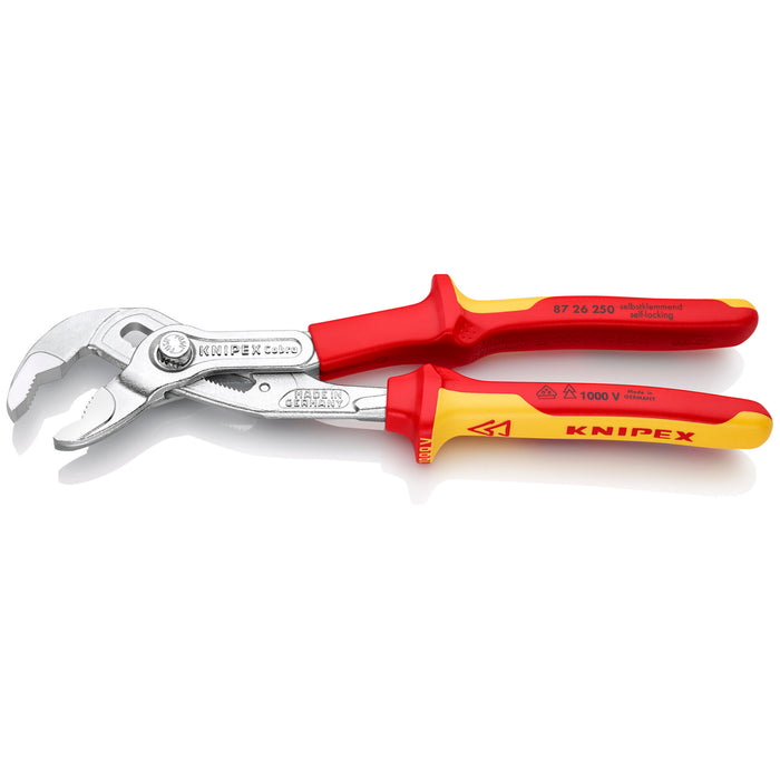 Knipex 87 26 250 10" Cobra® Water Pump Pliers-1000V Insulated