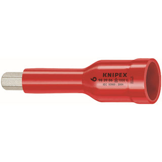 Knipex 98 49 06 1/2" Drive 6 mm Hex Socket-1000V Insulated