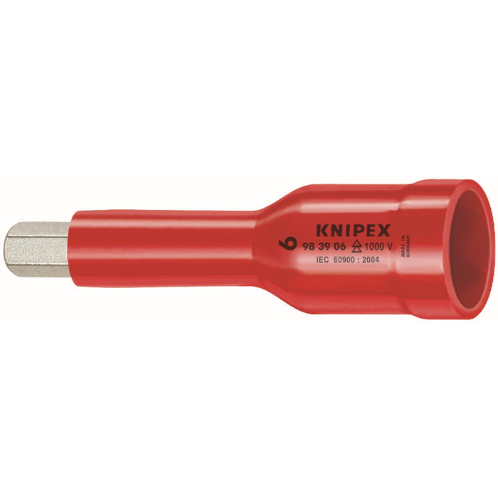 Knipex 98 49 08 1/2" Drive 8 mm Hex Socket-1000V Insulated