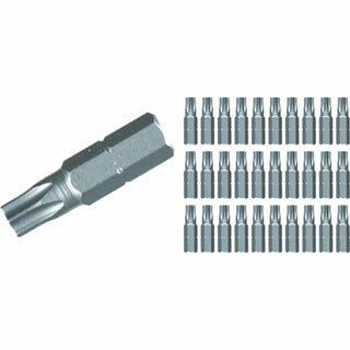 Wiha Tools 72575 T10 x 25mm TORX Contractor Insert Bit, 30 Pack