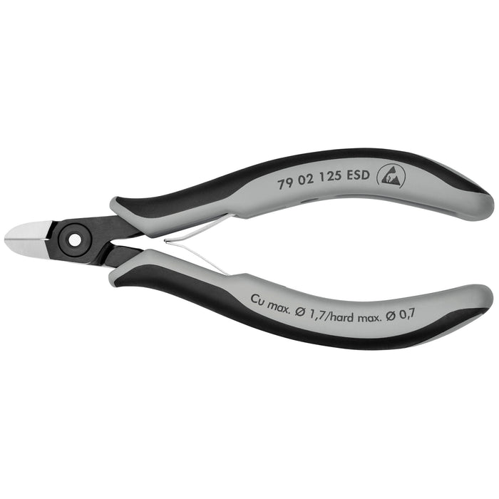 Knipex 79 02 125 ESD 5" Electronics Diagonal Cutters-ESD Handles