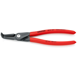 Knipex 48 21 J31 8 1/4" Internal 90° Angled Precision Snap Ring Pliers