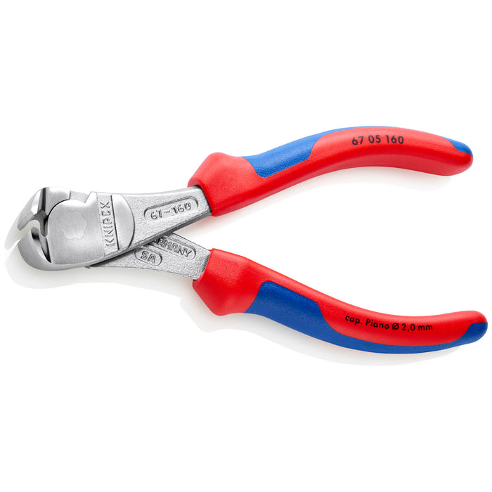 Knipex 67 05 160 6 1/4" High Leverage End Cutting Nippers
