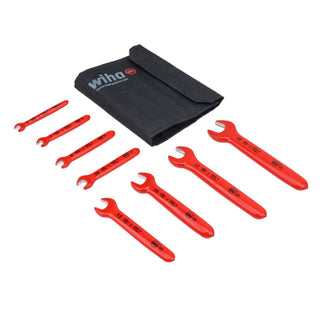 Wiha Tools 20093 Insulated Open End Wrench Metric Pouch Set, 8 Piece