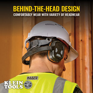 Klein Tools AESBH1 Bluetooth Behind-The-Head Earmuffs