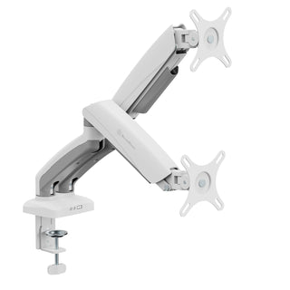 SilverStone ARM26W Dual Monitor Arm with Mechanical Springs and Plastic Armor