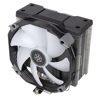 SilverStone ARV140-ARGB Argon High-Performance 140mm Cpu Cooler With Four Ø6mm Copper Heat-Pipes Designed Specifically For Latest Intel And Amd Sockets