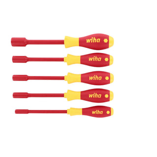 Wiha Tools 32292 5 Piece Insulated Nut Driver SAE Set