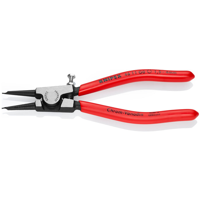 Knipex 46 11 G0 5 1/2" Circlip Pliers for Grip Rings-Adjustable Screw